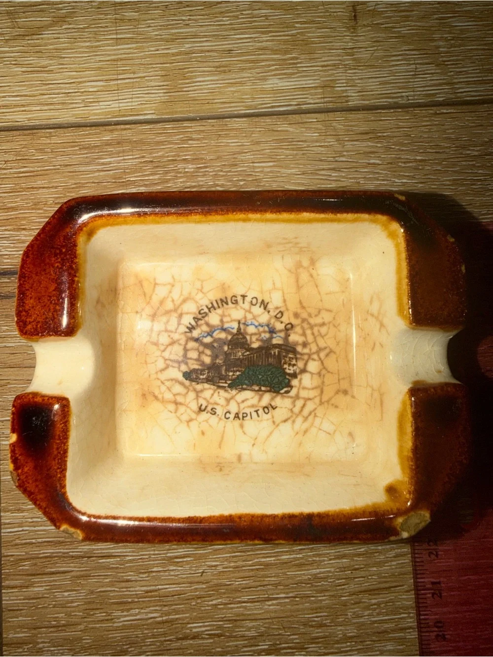 Vintage‎ Mid Century Washington DC Capitol Ceramic Ashtray